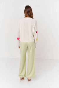 Brodie Cashmere - Polly Floral Crew Sweater