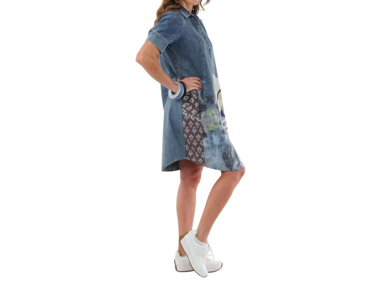 Lior - Denim Short Midi Dress