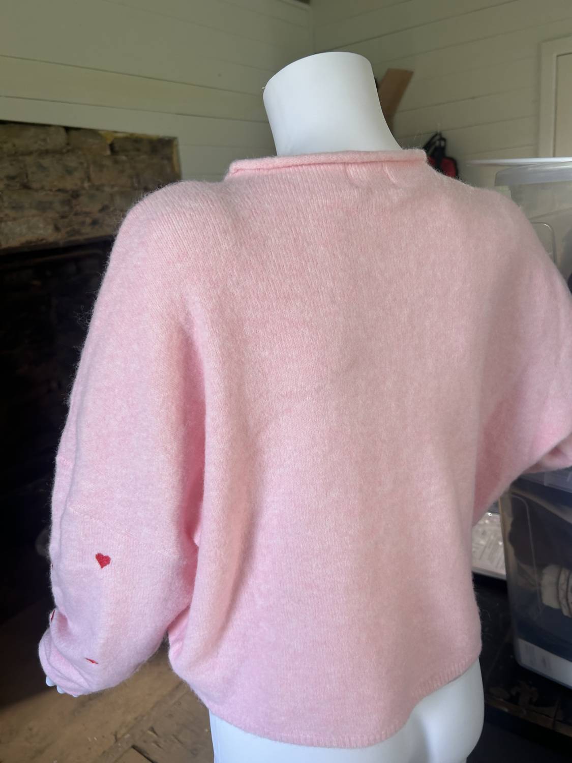 Things Between - Women's Long Sleeved Heart Sweater