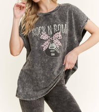 J.Her - Graphic Muscle Sleeve Rocknroll Top