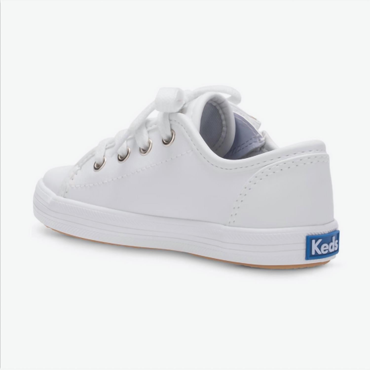 Keds Infant-Toddler Kickstart Sneaker in white - kids' sneaker - detail view
