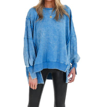 Zenana - Lovely Life Acid Wash Sweatshirt