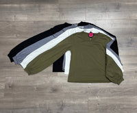 Puff Sleeve Crew Long Sleeve Tee Short length