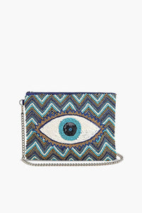 America & Beyond - Women's Evil Eye Clutch Bag