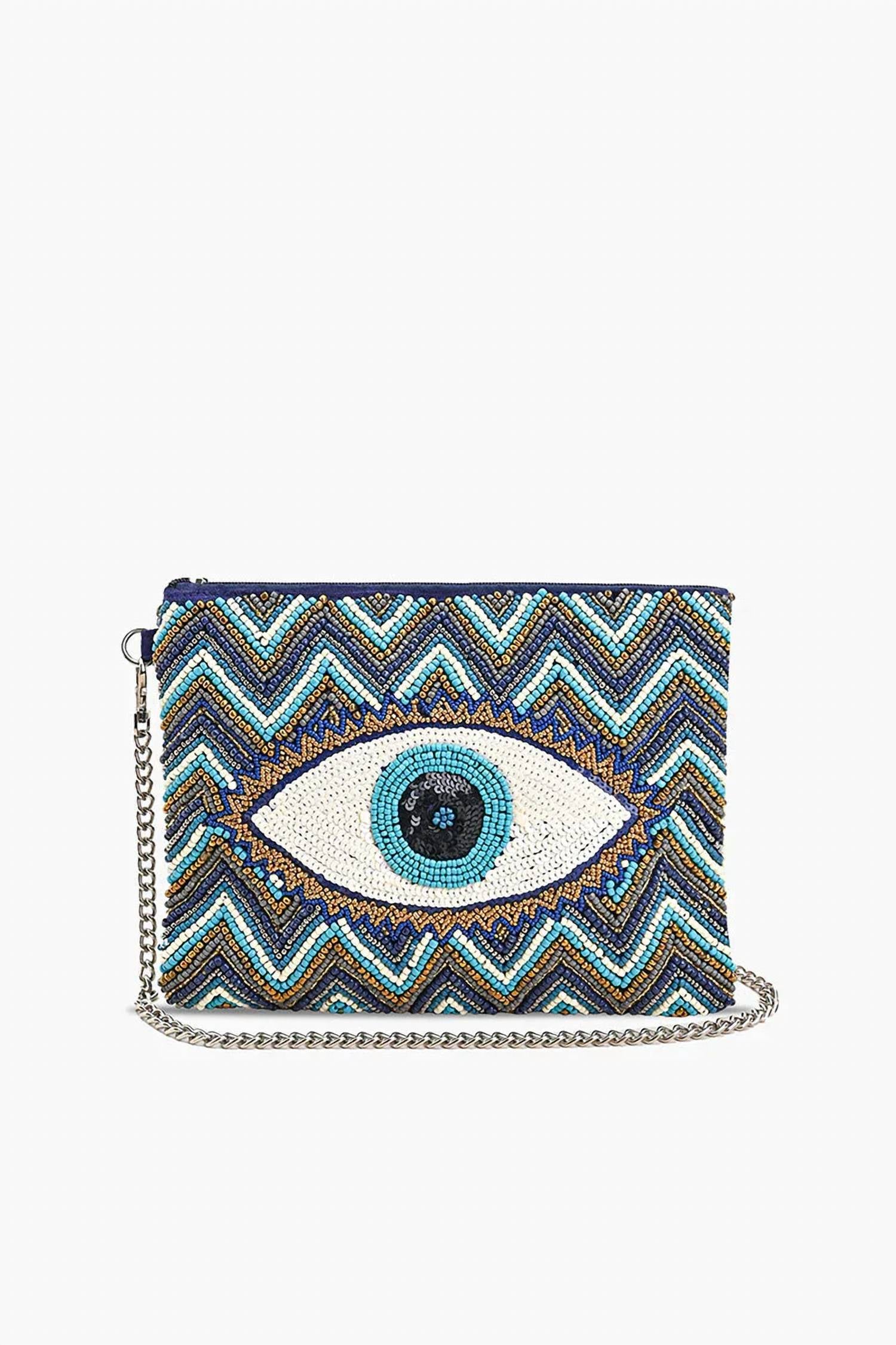 America & Beyond - Women's Evil Eye Clutch Bag