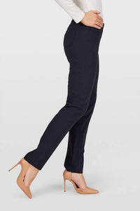 ROBELL Bella Trouser Pant in navy - women's pants - detail view