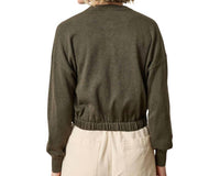 Lilla P - Elastic Waist Henley Sweater