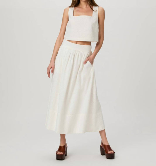 Paige - Ojai Eyelet Midi Skirt