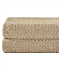 Under the Canopy Textured Organic 2 Piece Bath Sheet Set in light taupe - item - detail view