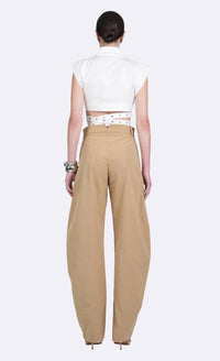 Nonchalant Label - Terry Sleeveless Wrap Crop Top