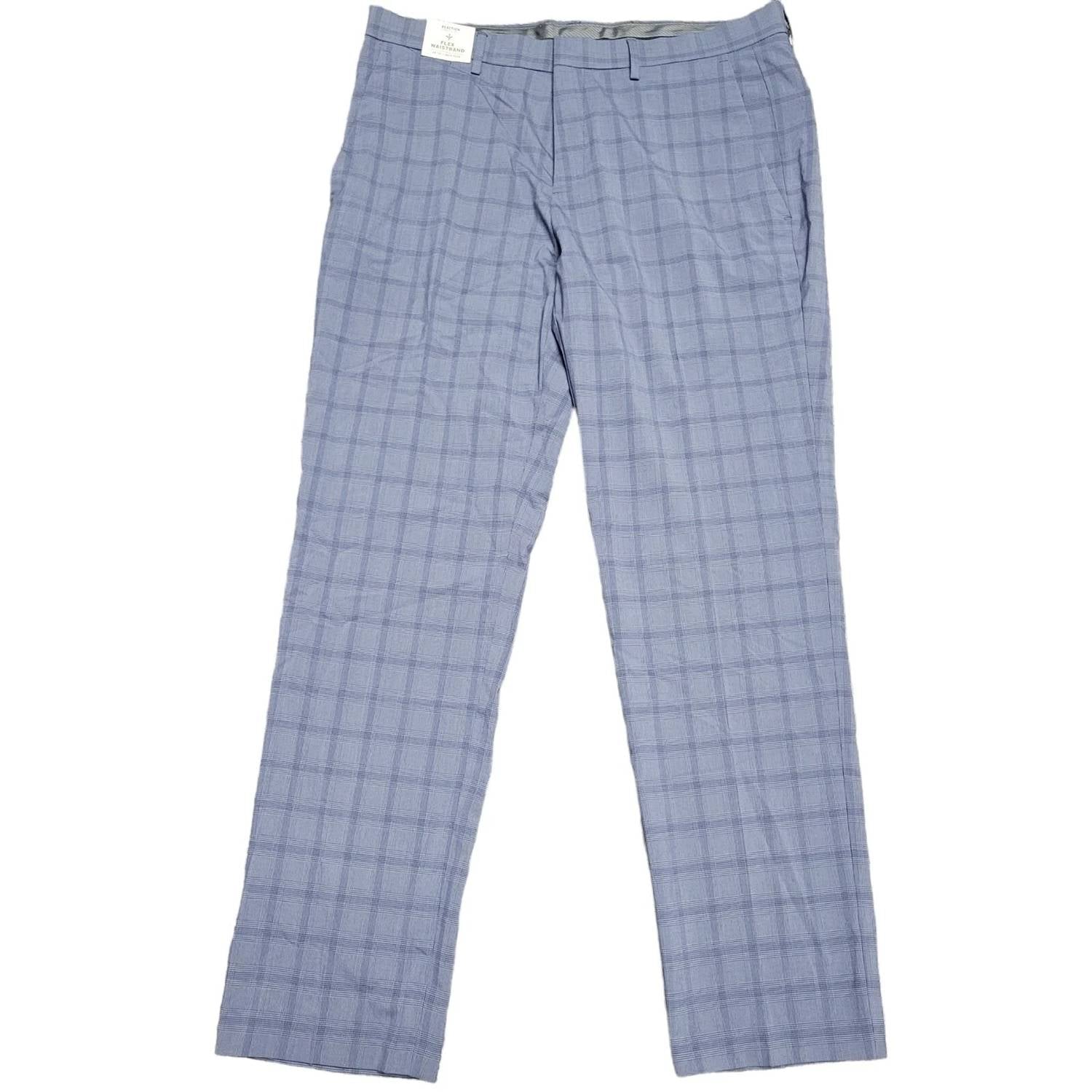 Kenneth Cole Reaction - Stretch Fit Plaid Dress Pants