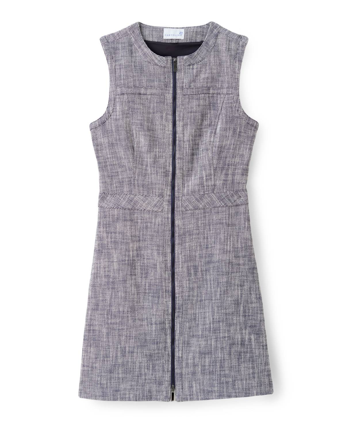 Cartolina Nantucket - Jayne Two-way Zipper Mini Dress