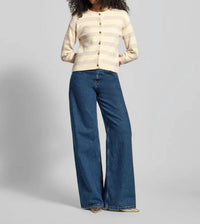 Vero Moda - Stripe Button Cardigan