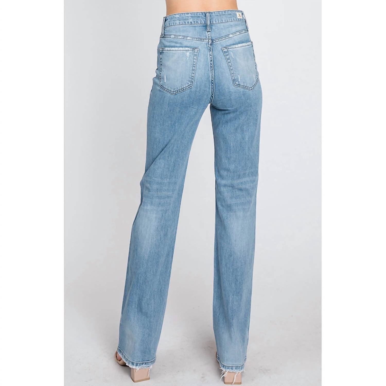 Letter To Juliet - Whitney Loose Straight Distressed Jeans