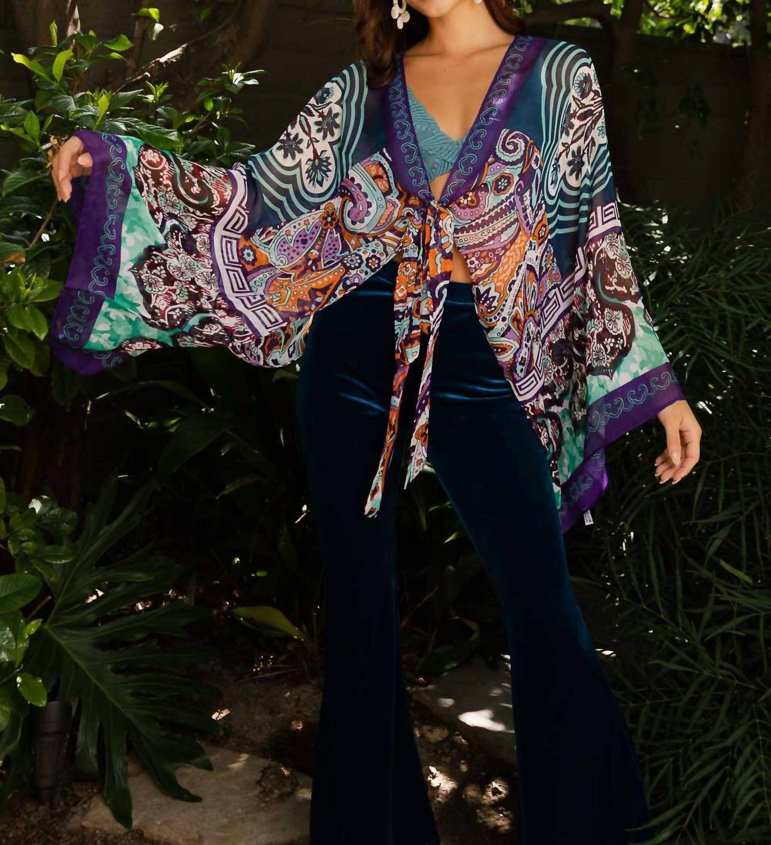 Leto - Boho Chic Tie Front Wrap