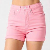 Judy Blue - Tummy Control Cuffed Shorts