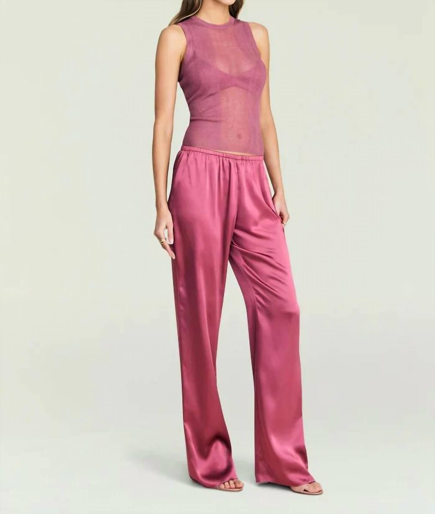 Ser.O.Ya - Lillian Satin Pull-on Pants