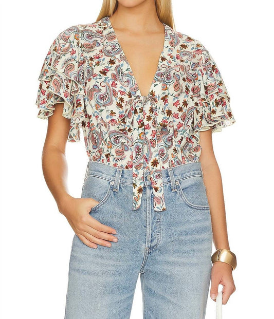 Free People - CALL ME LATER PRINTED BODYSUIT