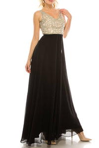 Aidan Mattox - Embellished Sleeveless A-line Dress