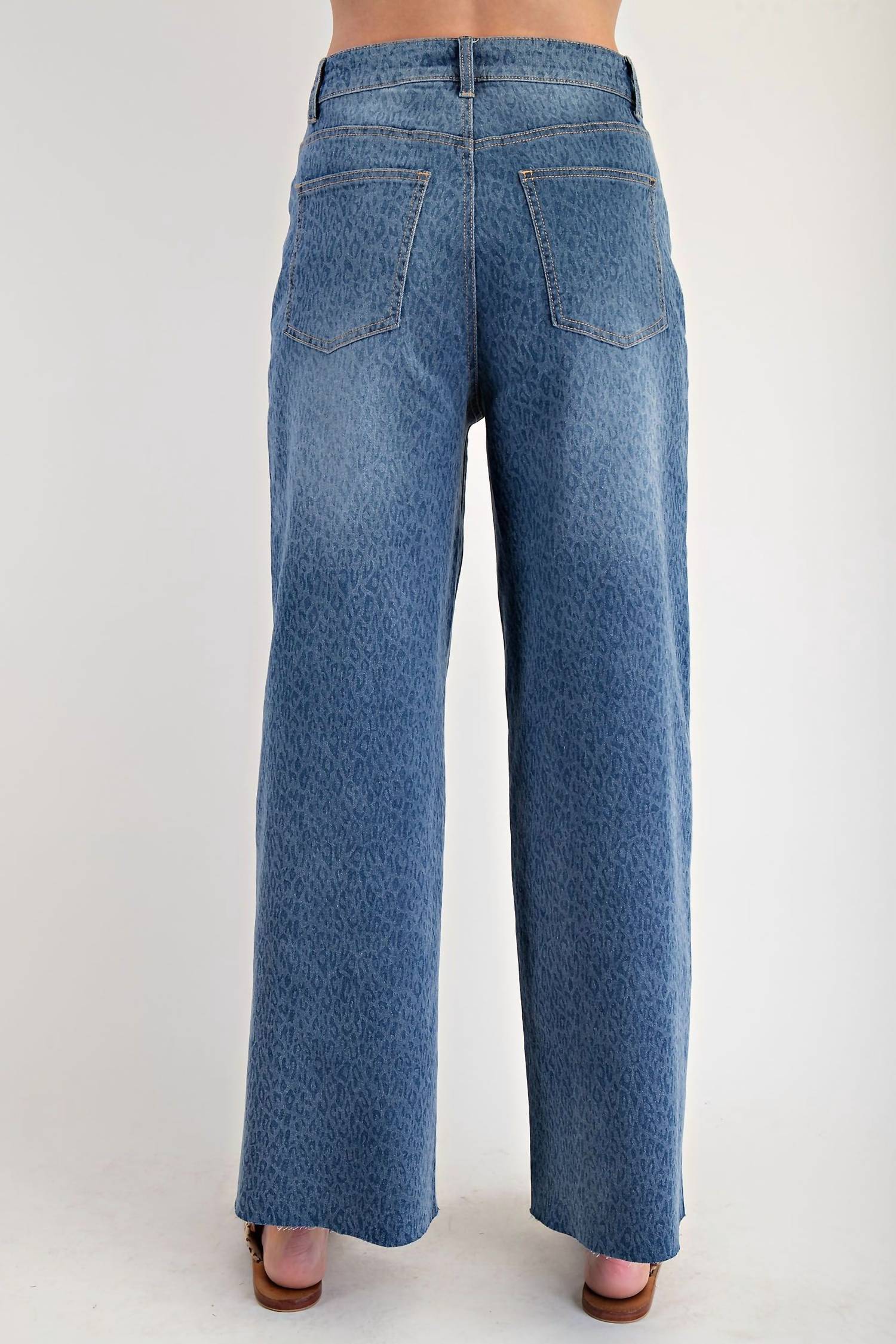 Easel - Cheetah Print Stretch Pants