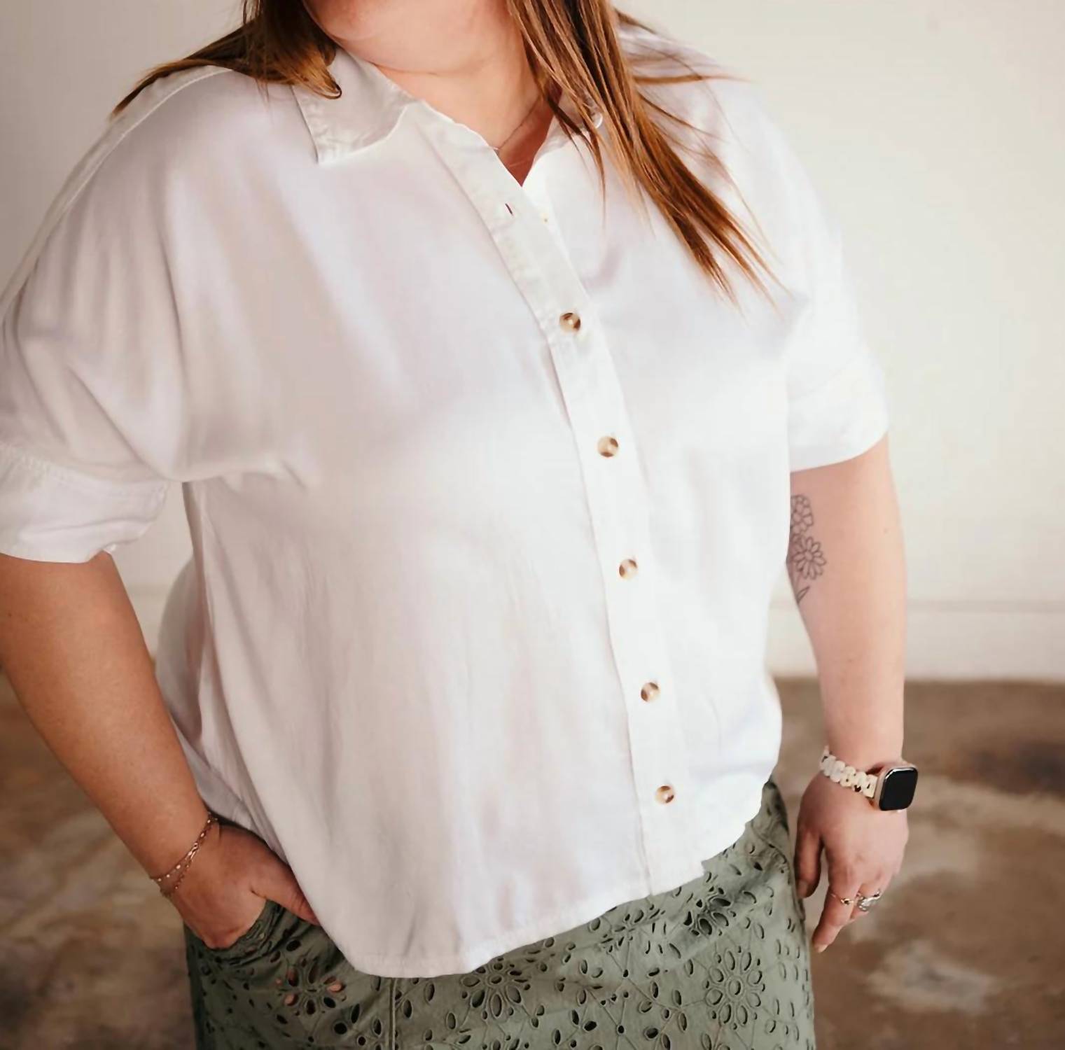 Tribal - Elbow Sleeve Blouse