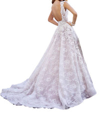 Martin Thornburg - V-neck Wedding Gown