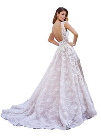 Martin Thornburg - V-neck Wedding Gown