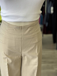 Renuar Women's Speak Up Ankle Pants in cashew - women's pants - detail view