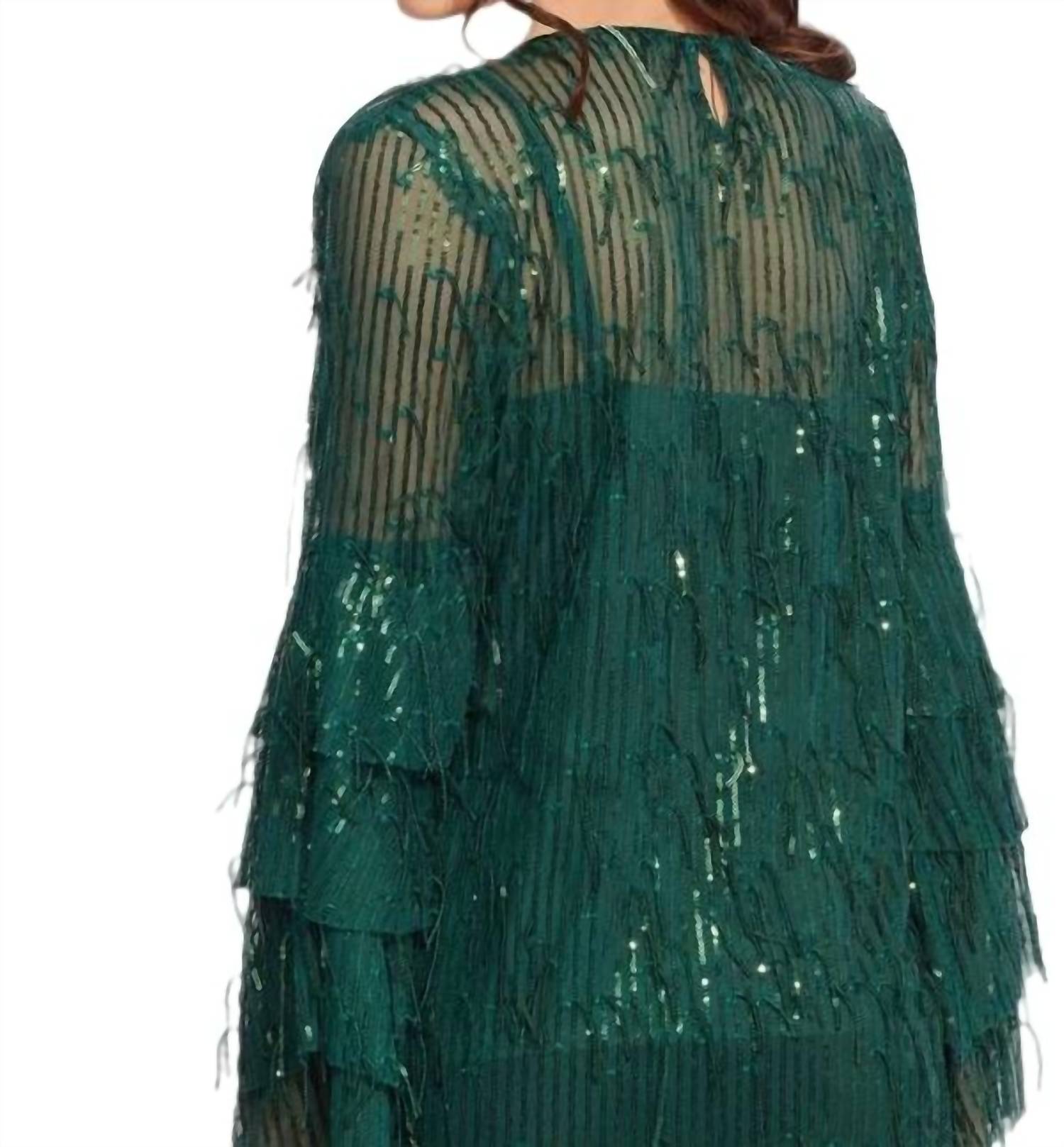Sequin Fringe Top