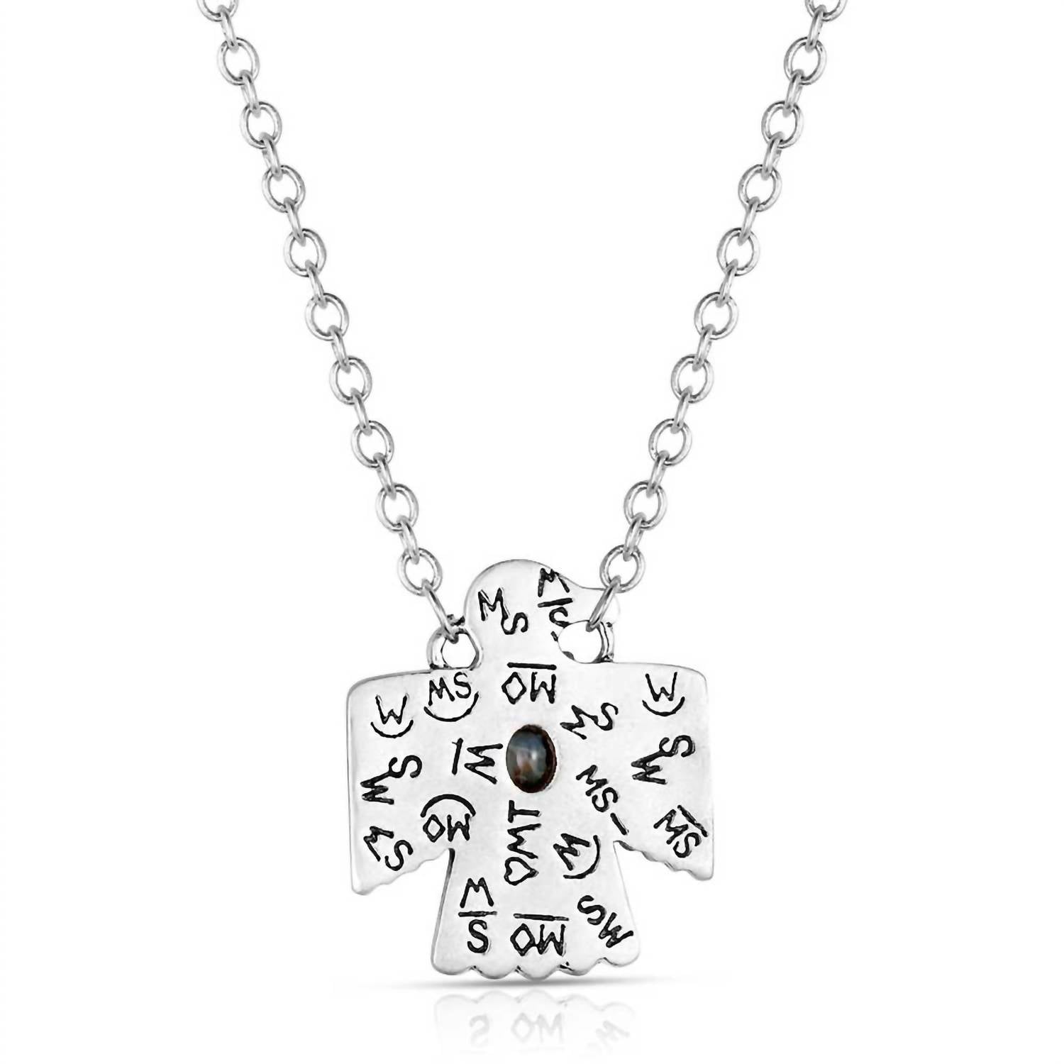 Montana Silversmiths Women's Spirit Of The Sky Necklace in turquoise - women's jewelry - detail view