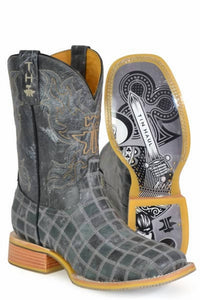 Tin Haul - Men's King Of Clubs Patchwork Boot