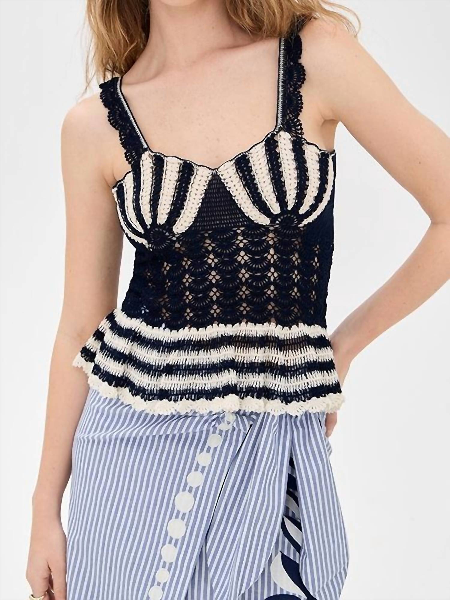 Carolina K - Shell Crochet Tank Top