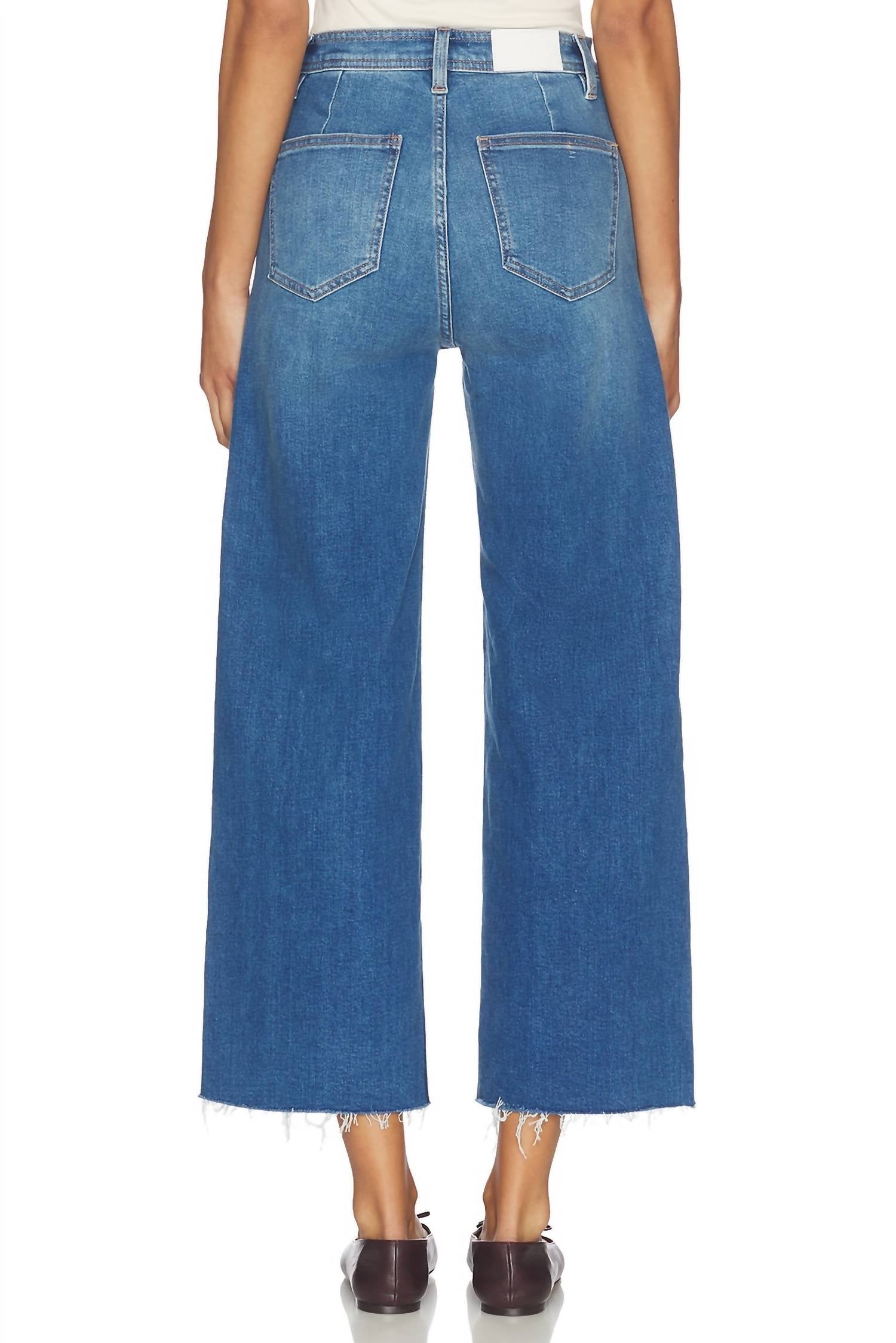 PISTOLA Penny High Rise Wide Jeans in rooftop - women's jeans - detail view
