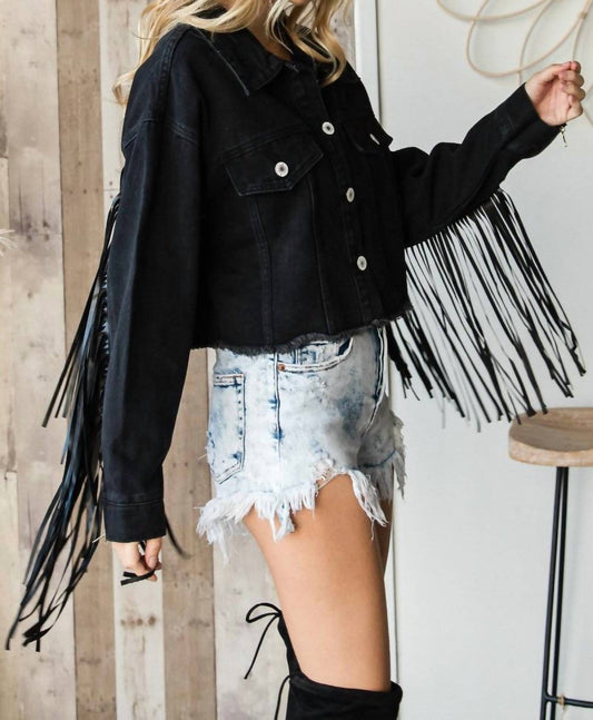Golden - Spencer Fringe Denim Jacket