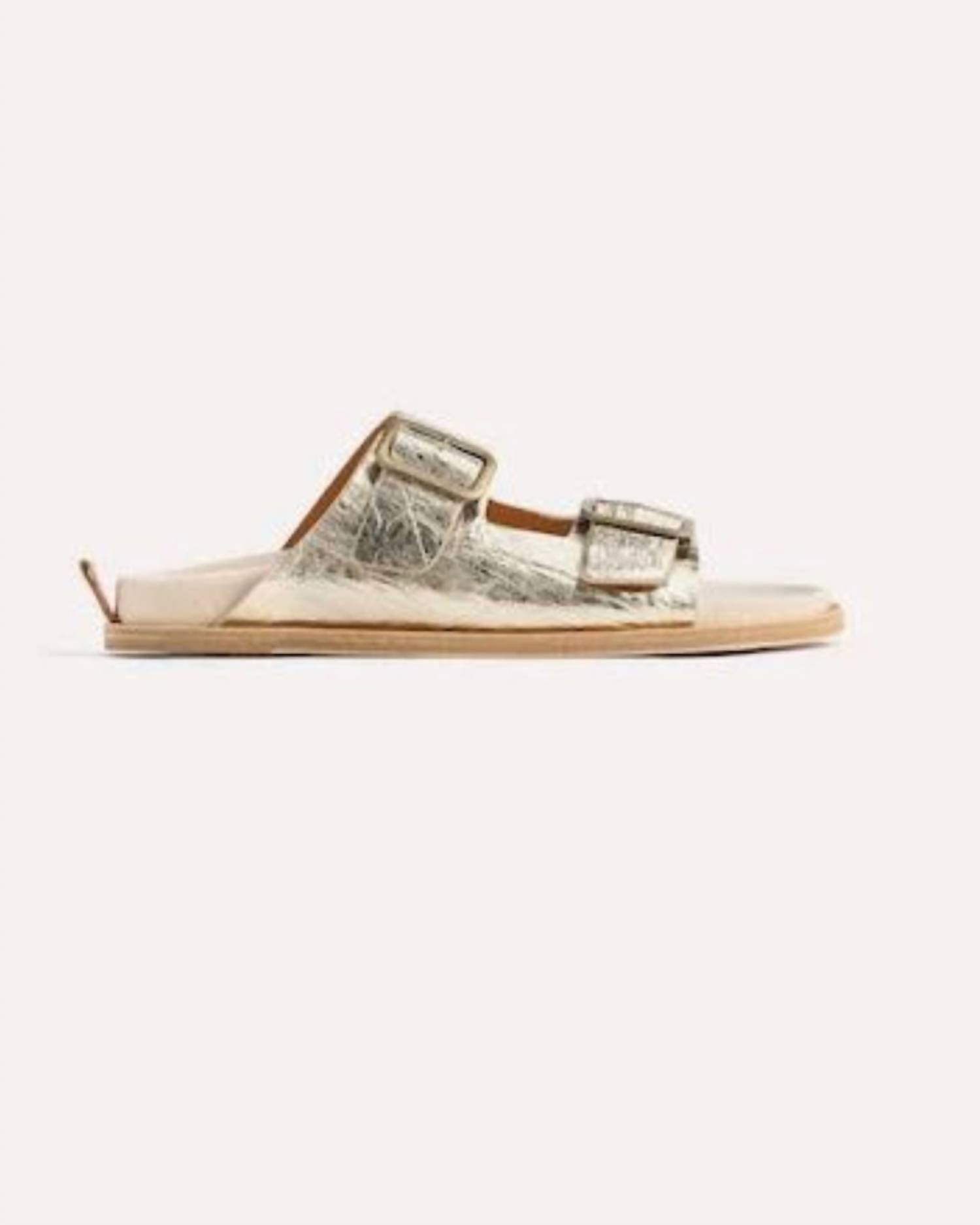Forte Forte - Women's Craquel' Leather Buckles Sandals