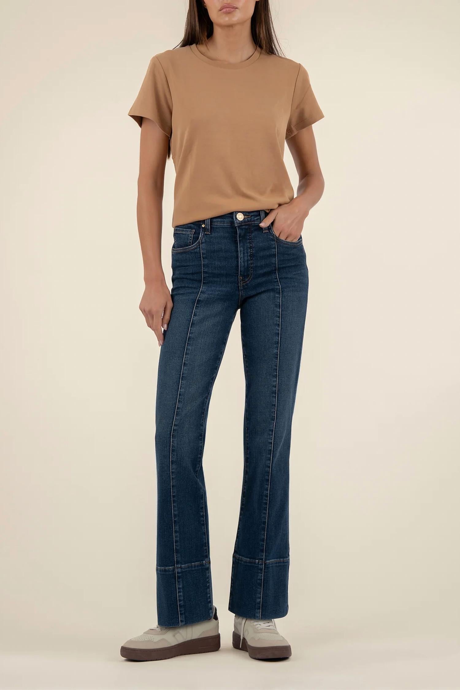 Kut From The Kloth - Kelsey High Rise Ankle Wide Leg Jeans