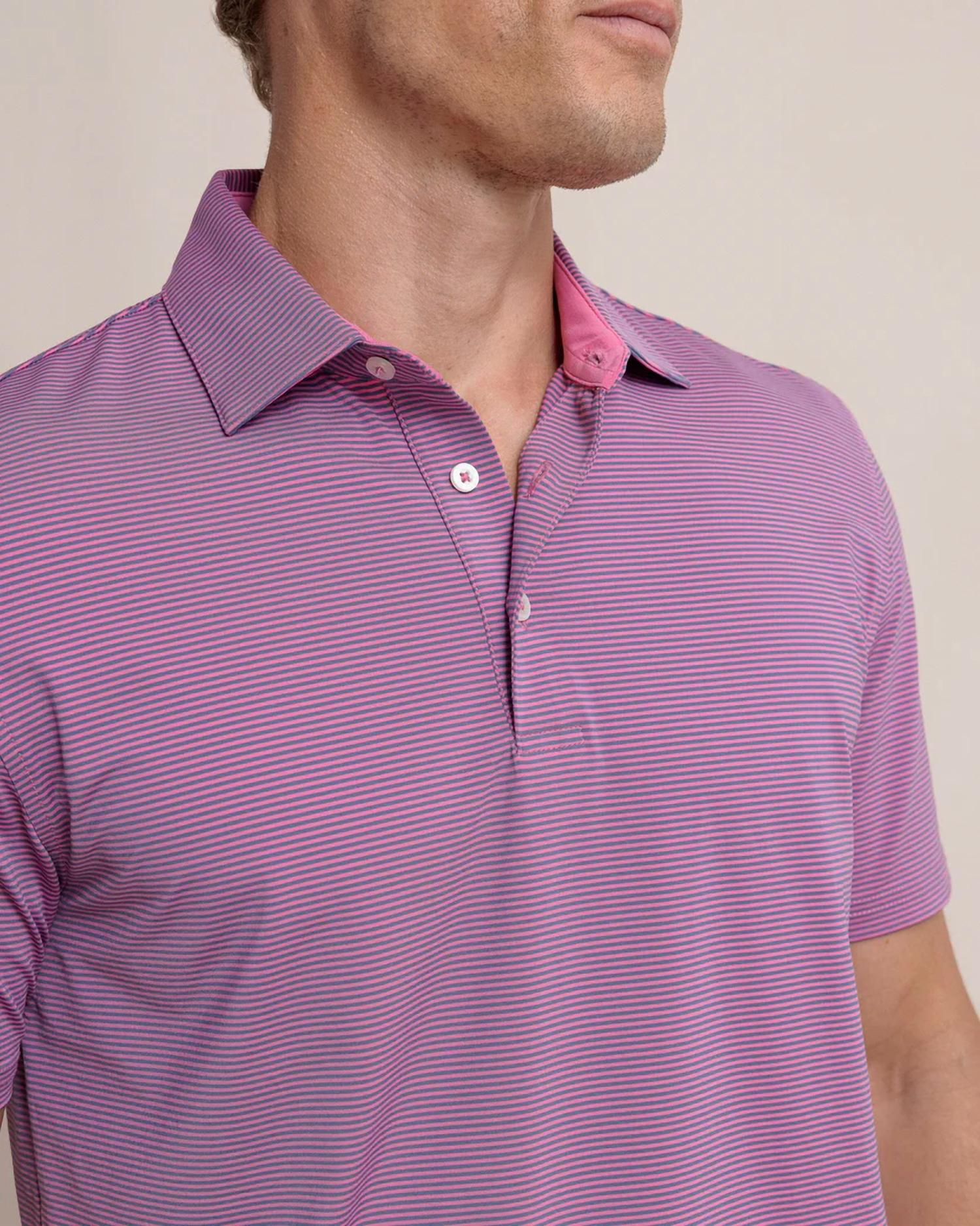 Southern Tide - Brrr-eeze Meadowbrook Stripe Polo