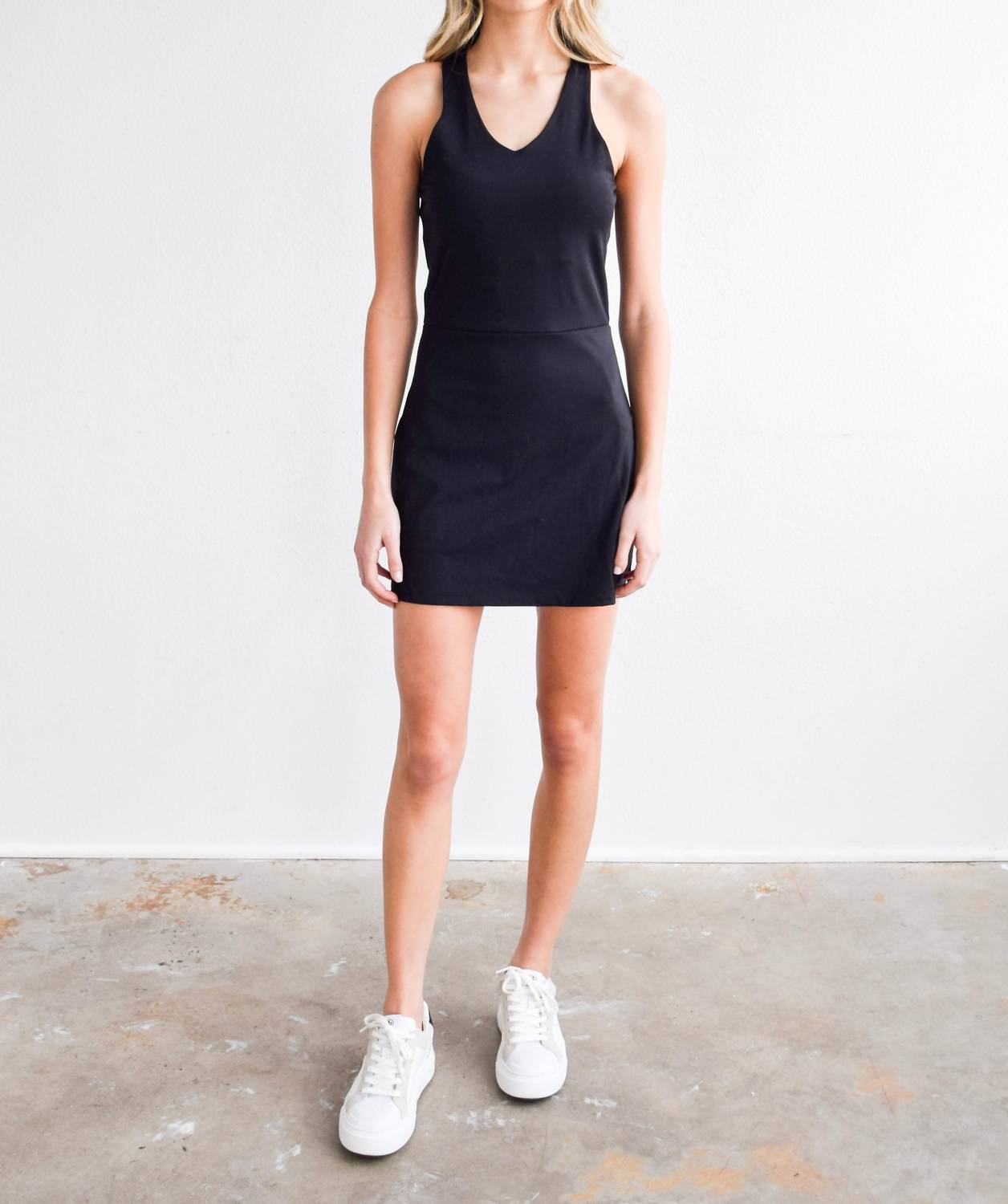 Never A Wallflower - V-neck Tank Dress