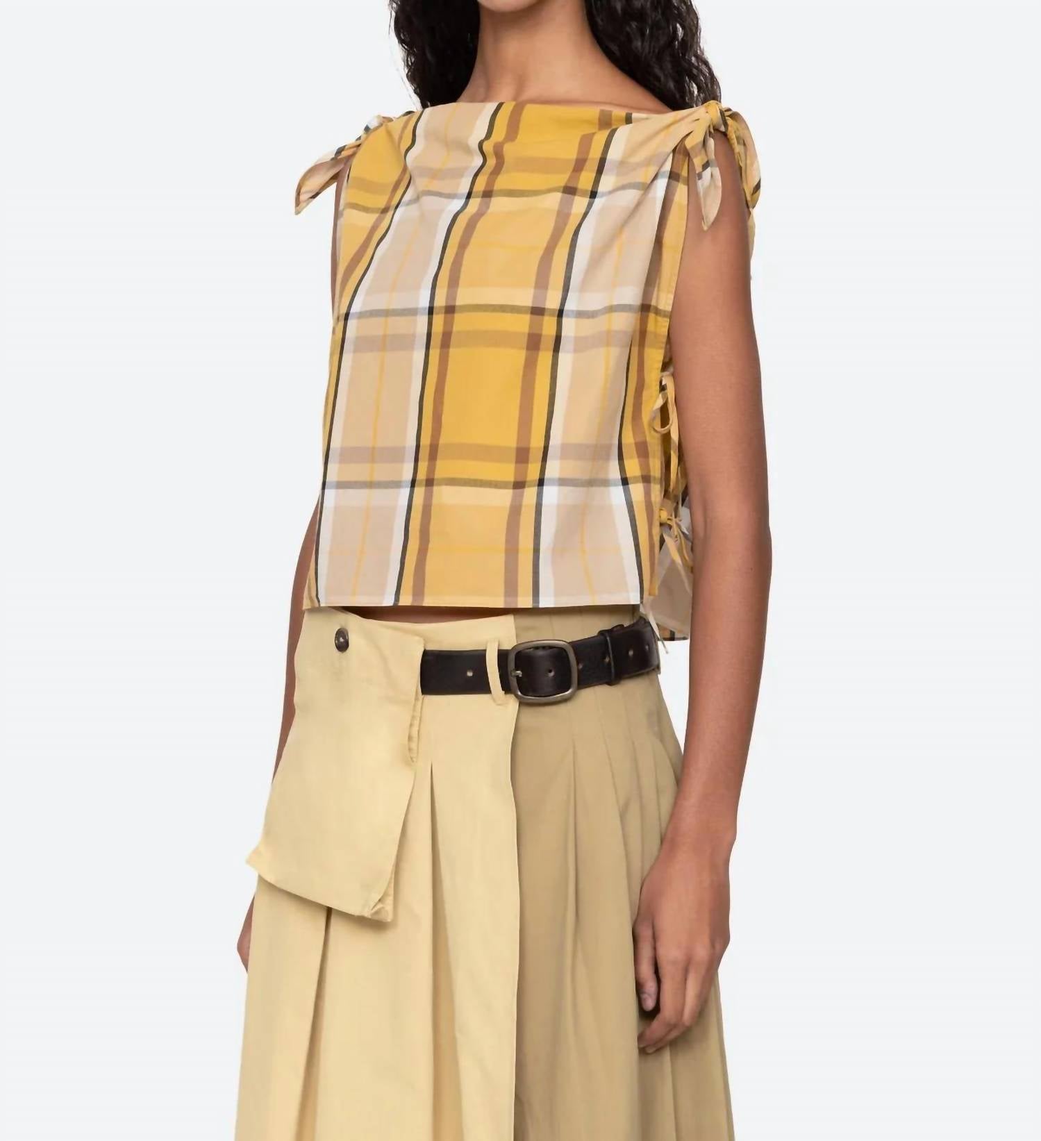 Sea - Copeland Plaid Top