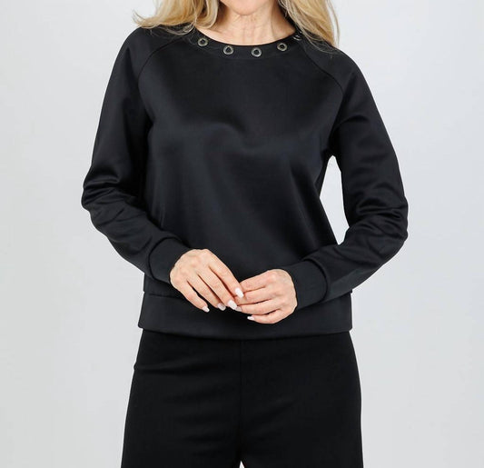 Lysse - Women's Desi Grommet Detail Neoprene Pullover