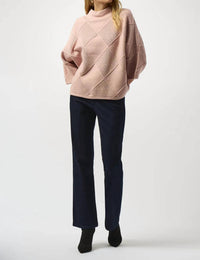 Joseph Ribkoff - Textured Mock Neck Sweater