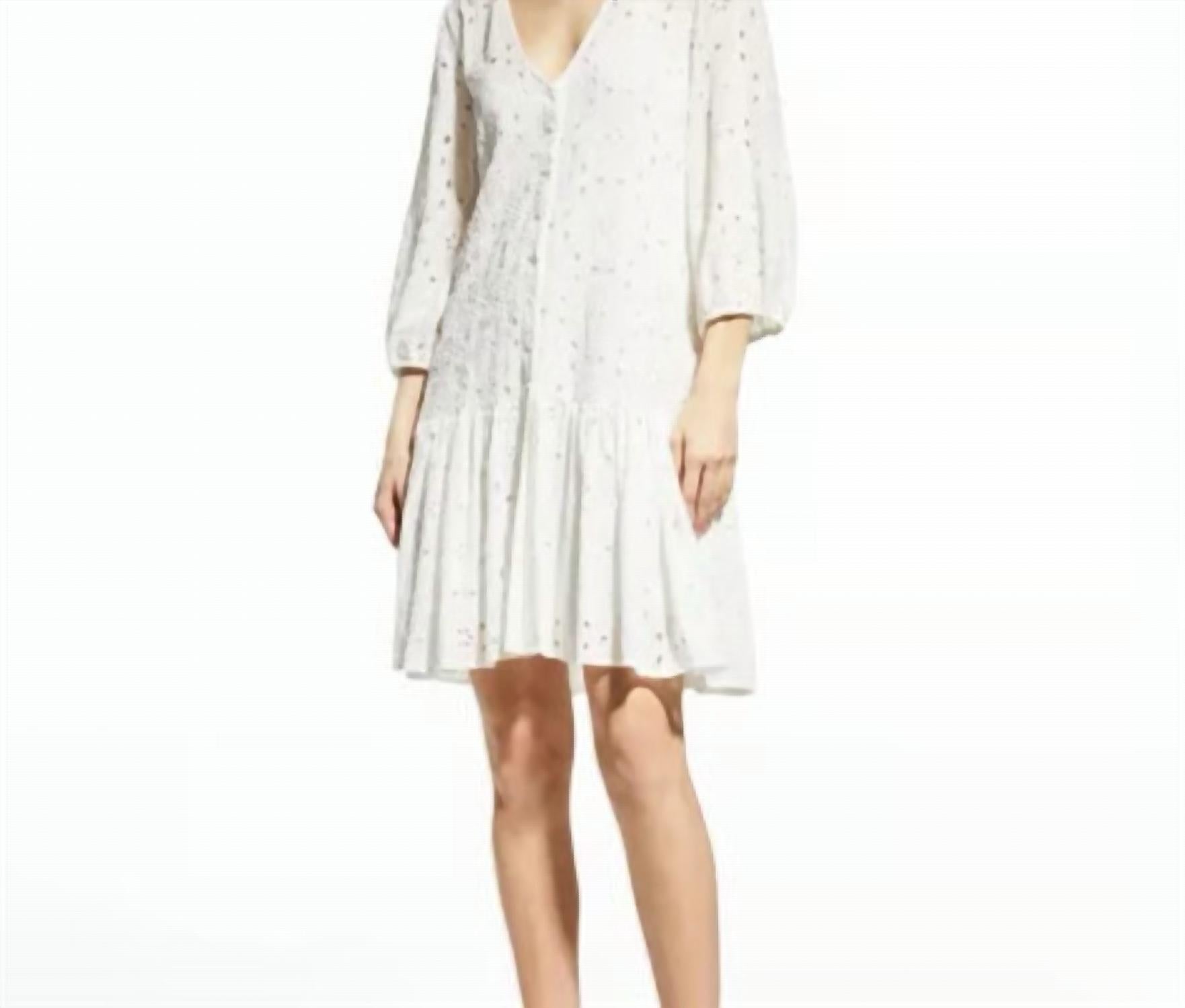 Johnny Was - Eyelet Button-up Dress