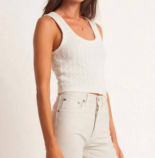Z Supply - Open Stitch Crochet Tank Top Sweater
