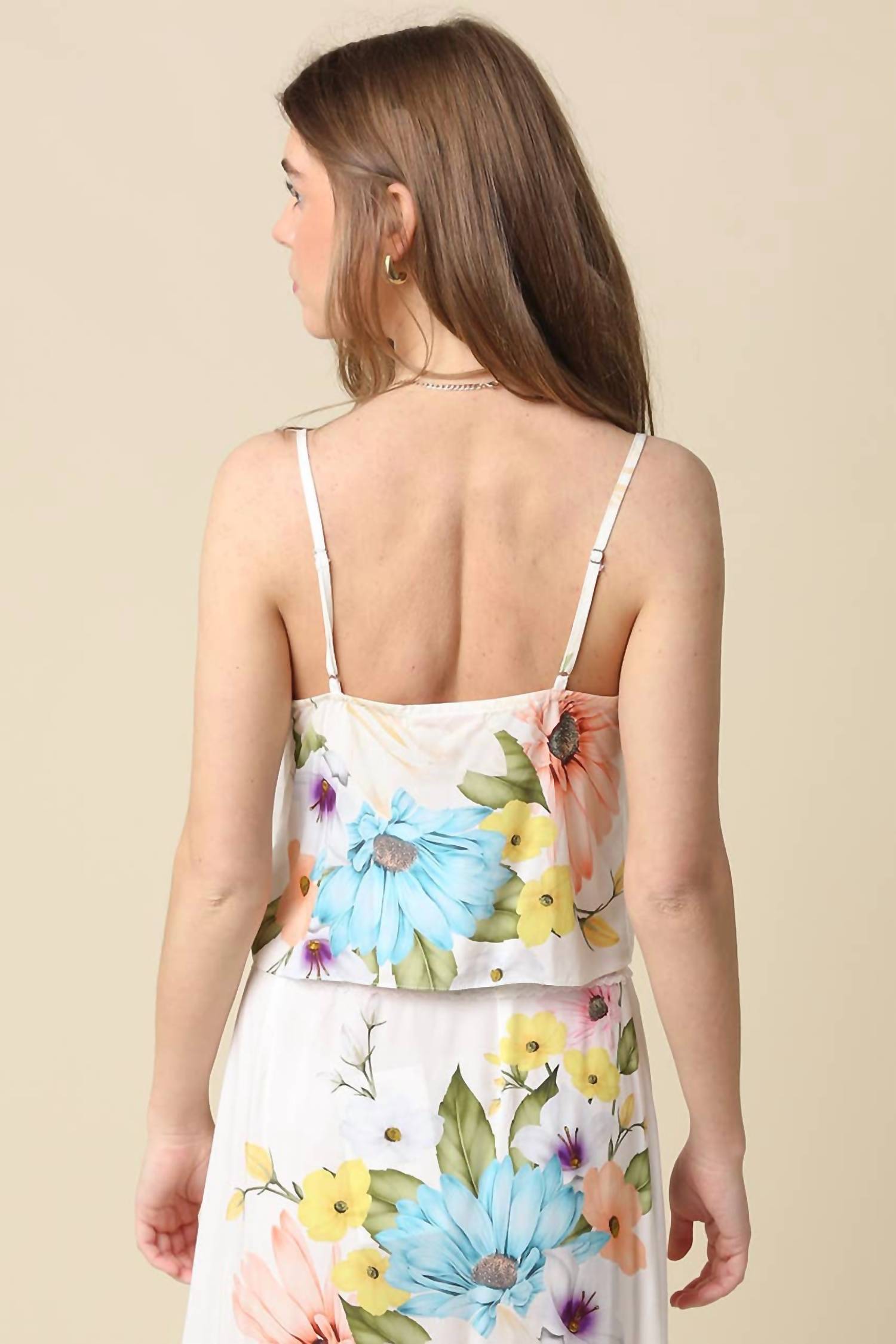 Olivaceous - Cindy Lace-Trim Cami Top