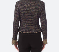 Joseph Ribkoff - Ruffle Lapel Snap Jacket