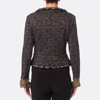 Joseph Ribkoff - Ruffle Lapel Snap Jacket