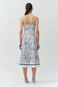 Jonathan Simkhai - Analise Linen Bustier Midi Dress