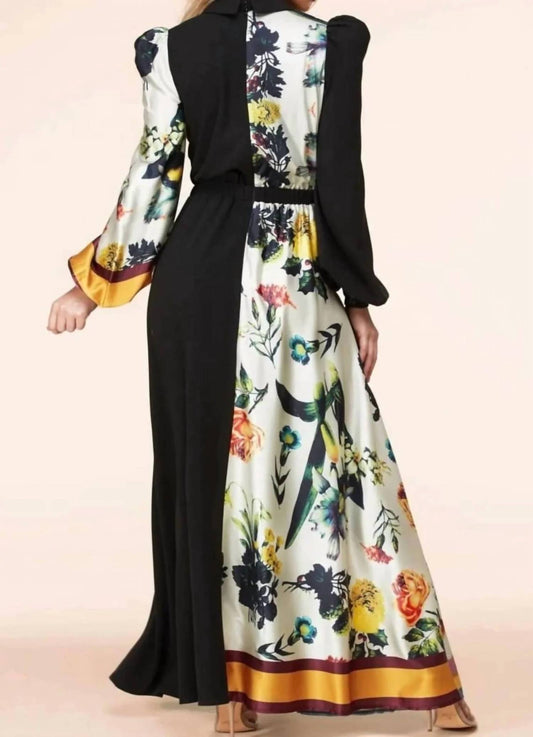 Latiste - Satin Mixed Print Dress