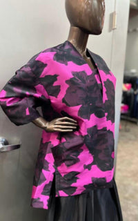 Zinzane - Zinzane Abstract Floral Bandeau and Jacket Set