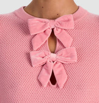 Alice + Olivia - Doris Bow Puff-sleeve Sweater